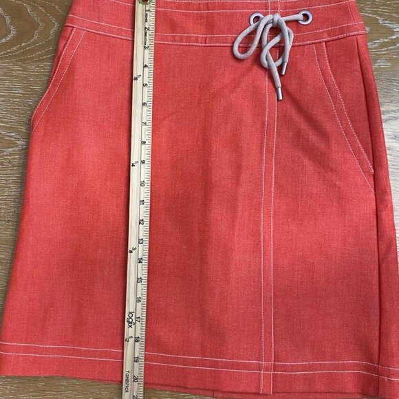 Ann Taylor Chambray Nautical Wrap A Line Skirt, Women's Size 4 - Picture 9 of 11